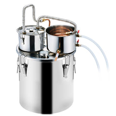 Moonshine Still Water Alcohol Distiller 8Gal w/Thumper Keg & 8W Water Pump