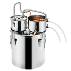 Moonshine Still Water Alcohol Distiller 8Gal w/Thumper Keg & 8W Water Pump