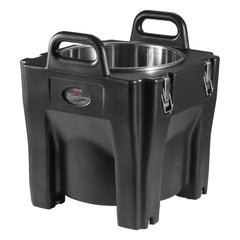 Insulated Food Carrier, 30L Capacity, Stackable Catering Hot Box with Stainless Steel Barrel, Top Load LLDPE Food Warmer with Integral Handles Buckles Stationary Base, for Restaurant Canteen, B