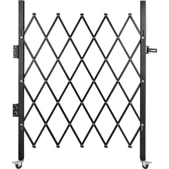 Single Folding Security Gate Folding Door Gate 37"W x 48"H Scissor Gate