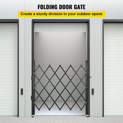 Single Folding Security Gate Folding Door Gate 37"W x 48"H Scissor Gate