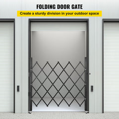 Single Folding Security Gate Folding Door Gate 48"H x 66"W Scissor Gate
