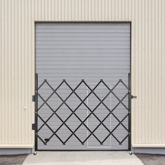 Single Folding Security Gate Folding Door Gate 48"H x 66"W Scissor Gate