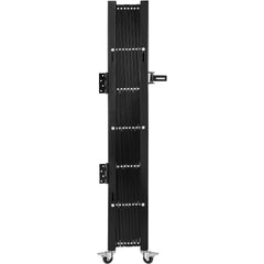 Single Folding Security Gate, 216 x 221 cm Folding Door Gate, Steel Accordion Security Gate, Flexible Expanding Security Gate, 360 degree Rolling Barricade Gate, Scissor Gate/Door with Padlock