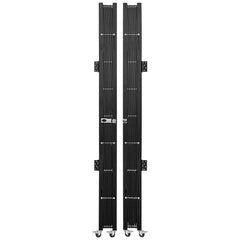 Double Folding Security Gate Folding Door Gate 5.1' H x 10.2' W Scissor Gate