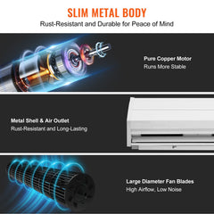 0.9m Commercial Indoor Air Curtain Super Power 2 Speeds 1528m³/h, UL Certified Wall Mounted Air Curtains for Doors, Indoor Over Door Fan with Heavy Duty Limit Switch, Easy-Install Unheated