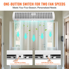 1.2m Commercial Indoor Air Curtain Super Power 2 Speeds 2802m_/h, UL Certified Wall Mounted Air Curtains for Doors, Indoor Over Door Fan with Heavy Duty Limit Switch, Easy-Install Unheated