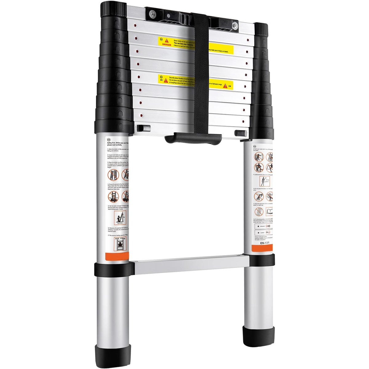 Telescoping Ladder Aluminum Extension Step 3.2 m Multi-purpose Portable