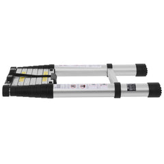 Telescoping Extension Ladder 8.5FT One-button Retraction 375 LBS Capacity