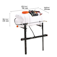 ATV Sprayer 60 L/15.9 Gal ATV/UTV Spot Sprayer with A Nozzle Boom 1.9 GPM