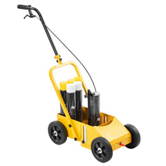 Striping Line Marking Machine, 610 x 330 x 900 mm, 4-Wheel, Heavy Duty Striping Line Machine with 56-102 mm Adjustable Width, Make Clear Edge Line for Roads, Parking Lots, Sports Field, Yellow