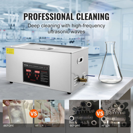 22L Ultrasonic Cleaner with Timer Heating Machine Digital Sonic Cleaner