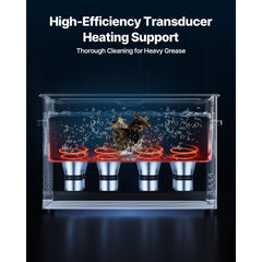 30L Ultrasonic Cleaner, Professional Ultrasonic Cleaner Machine with Cleaning Basket & Digital Display, 480W Stainless Steel 40kHz Industrial Cleaning Machine for Parts, Carburetors, Instruments
