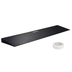 4 cm Rise Cuttable Threshold Ramp for Sweeping Robot, 90 cm Wide Natural Rubber Wheelchair Ramp, Non-Slip Solid Rubber Ramp with Double-Sided Tape for Doorways, Driveways, Bathroom, Smooth Tile