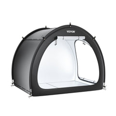 Bike Storage Tent, 4 to 5 Bikes, Outdoor Spacious Bike Storage Tent with Ventilated Window, Waterproof Fan-Shaped Bike Tent with High Strength Fiberglass & Double Door, Fit for Bicycle