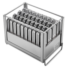 Commercial Popsicle Moulds, 40PCS Round-Head Ice Pop Moulds with Double Slot, Stainless Steel Ice Lolly Popsicle Moulds, Ice Cream Maker Mould Holder with 50PCS Popsicle Sticks & Bags