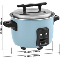 Commercial Rice Cooker, 60-Cup Rice Cooker, 13 Liter Large Rice Cooker and Warmer with Nonstick Inner Pot, Fast Cooking and 24-Hour Keep Warm, with Rice Cup and Paddle, for Restaurant