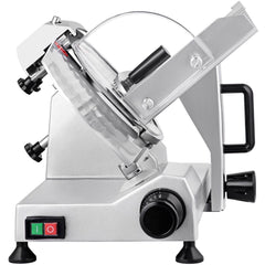 Commercial Meat Slicer, 200W Electric Deli Food Slicer, 350-400RPM Meat Slicer with 8" Carbon Steel Blade, 0 - 0.47 inch Adjustable Thickness Electric Meat Slicer for Home and Commercial Use