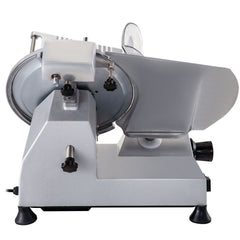 Commercial Meat Slicer, 320W Electric Deli Food Slicer, 12 inch Carbon Steel Blade Electric Food Slicer, 350-400RPM Meat Slicer, 0-0.6 inch Adjustable Thickness for Meat, Cheese, Veggies, Ham