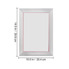 Screen Printing Kit, 6 Pieces Aluminum Silk Screen Printing Frames, 25.4 x 35.6 cm Silk Screen Printing Frame with 110 Count Mesh, High Tension Nylon Mesh and Sealing Tape for T-shirts DIY