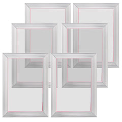 Screen Printing Kit, 6 Pieces Aluminum Silk Screen Printing Frames, 25.4 x 35.6 cm Silk Screen Printing Frame with 110 Count Mesh, High Tension Nylon Mesh and Sealing Tape for T-shirts DIY