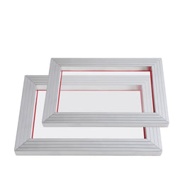 Screen Printing Kit, 2 Pieces Aluminum Silk Screen Printing Frames20.3 x 25.4/25.4 x 35.6cm 110 Count Mesh, 2 Tapes and Screen Printing Squeegees and Transparency Films for T-shirts DIY