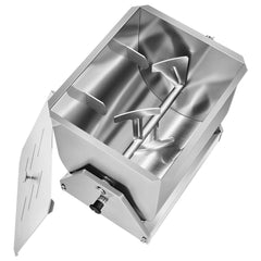 Manual Meat Mixer, 20L Tilt Tank Meat Processing Equipment(Mixing Max 20LBS for Meat), Stainless Steel Meat Mixer, Sausage Mixer Machine with Lid Handle Gear Reducer, Ground Beef Hand Mixer