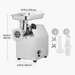 Commercial Electric Meat Grinder 5.5 Lbs/Min Sausage Stuffer Maker Kitchen
