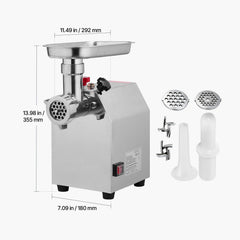 Commercial Electric Meat Grinder 4.5 Lbs/Min Sausage Stuffer Maker Kitchen