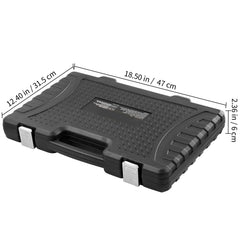 Tap and Die Set, 116-Piece Include Metric and SAE Size, Bearing Steel Taps and Dies, Essential Threading Tool for Cutting External Internal Threads, with Complete Accessories and Storage Case