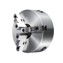 3-Jaw Lathe Chuck, 200 mm, Self-Centering Lathe Chuck, 4-200 mm Clamping Range with T-key Fixing Screws Hexagon Wrench, for Lathe 3D Printer Machining Center Milling Drilling Machine