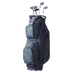 Golf Cart Bag with 14 Way Organizer Divider Top, 36” 11 Pockets Premium Nylon Cart Bag, Durable Golf Bags with Handles & Dust Cover & Detachable Straps for Men & Women, Army Green