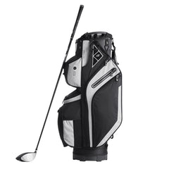 Golf Cart Bag with 14 Way Organizer Divider Top, 13 Pockets Premium Cart Bag, Durable 600D Polyester Fabric Golf Bags with Handles & Dust Cover & Detachable Straps for Men & Women, Black Color-Block