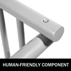 10 Holders Floor Bike Rack, 59" Length All-Steel Grid Bike Rack, 10-Bike Capacity Dual-Side Storage Stand for Garages Streets Yards Bike Events