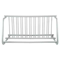 10 Holders Floor Bike Rack, 59" Length All-Steel Grid Bike Rack, 10-Bike Capacity Dual-Side Storage Stand for Garages Streets Yards Bike Events