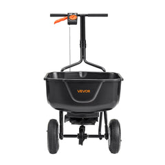 Walk Behind Spreader, 60LBS Capacity, Push Spreader with Hopper Grate, 0-9.8 ft Spreading Width, 8 in All Terrain Pneumatic Tires, Garden & Lawn Broadcast Spreaders, for Seed, Fertilizer