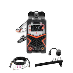 TIG Welder, 200A 6-In-1 Aluminum Welding Machine (LED Display) - AC TIG/DC TIG/AC Pulse TIG/DC Pulse TIG/Spot TIG/MMA(Stick), Electric Welder with Synergic Control IGBT