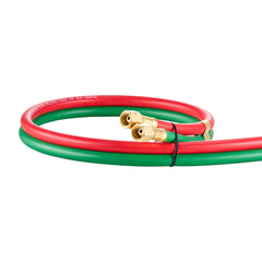 Oxygen Acetylene Hose, 1/4-Inch x 25FT Oxy Acetylene Hose with 9/16"-18 B Fitting, 300PSI T Grade Welding Cutting Torch Twin Hose, Compatible with Oxygen, Acetylene, Propane and Other Fuel Gases
