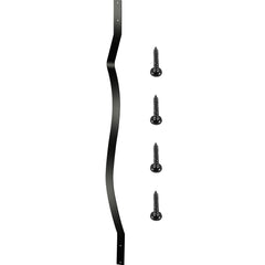 Deck Balusters, 51 Pack Metal Deck Spindles, 32.25\"x1\" Staircase Baluster with Screws, Iron Deck Railing for Wood and Composite Deck, Stylish Baluster for Outdoor Stair Deck Porch