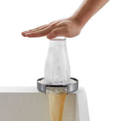 Glass Rinser 10-Hole Rotating Stainless Steel Washer ABS Cup Holder