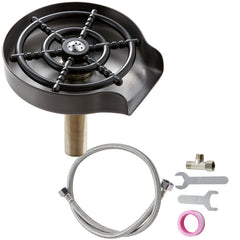Glass Rinser 10-Hole Rotating Stainless Steel Washer ABS Cup Holder
