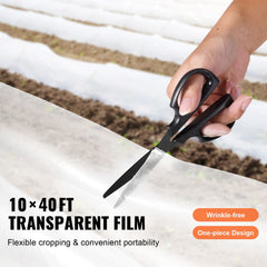 Greenhouse Plastic Sheeting 10 x 40 ft 6Mil Clear Polyethylene Film