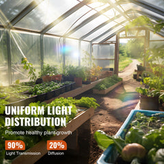 Greenhouse Plastic Sheeting 12 x 50 ft 6Mil Clear Polyethylene Film