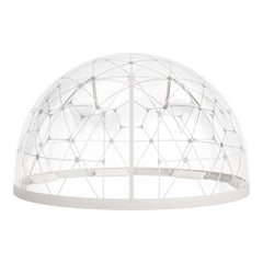 Garden Dome Tent, 3.6 x 2.2 m Outdoor Clear Bubble Tent for 4-7 Person, Weatherproof Geodesic Dome Greenhouse with Window, PVC Igloo Tents for Backyard Patios Camping Party Wedding