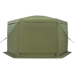 Pop up Gazebo Screen Tent, 3x3 m Large 6-Sided Camping Canopy Tent with Removable Top & Carry Bag, Quick-Set & Bite-Proof, Screen House Sun Shelter for 6-8 Persons Backyard Patio, Green
