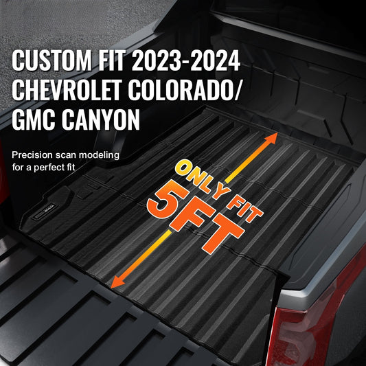 Truck Bed Mat Fit 2023-2024 Chevrolet Colorado/GMC Canyon Truck Bed Liner