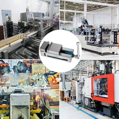 Milling Vice 4"/100mm,Bench Clamp Vice Nodular Cast Iron Material,Clamping Vice Clamping Force 19KN Max, Milling Machine Vice