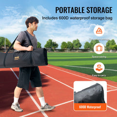 I Screen Baseball for Batting Cage, 7x4 ft Baseball Softball Safety Screen, Body Protector Portable Batting Screen with Carry Bag & Ground Stakes, Heavy Duty Pitching Net for Pitchers Protection