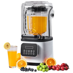 Professional Blender with Shield, Commercial Countertop Blenders, 2L Jar Blender Combo, Stainless Steel 9 Speed & 5 Functions Blender, for Shakes, Smoothies, Peree, and Crush Ice, White