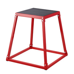 Plyometric Jump Boxes, 12/18/24 Inch Plyo Box, Platform and Jumping Agility Box, Anti-Slip Fitness Exercise Step Up Box Set for Home Gym Training, Conditioning Strength Training, Red